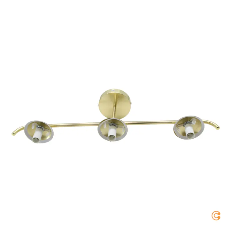 B-Ware Nordlux Deckenleuchte Lampe Grant Messing dreiflammig E14 Metall Glas dimmbar