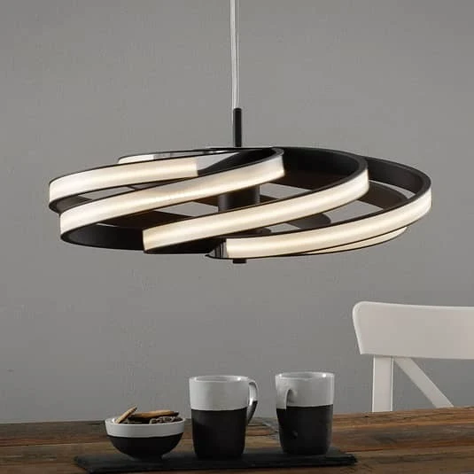 B-Ware Zoya Hängeleuchte Pendelleuchte LED Lampe schwarz Aluminium Kunststoff dimmbar