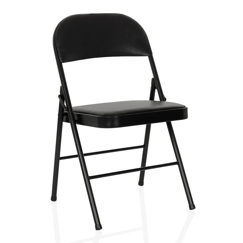 B-Ware hjh OFFICE TUDELA H PU schwarz Konferenzstuhl Besucherstuhl Klappstuhl315