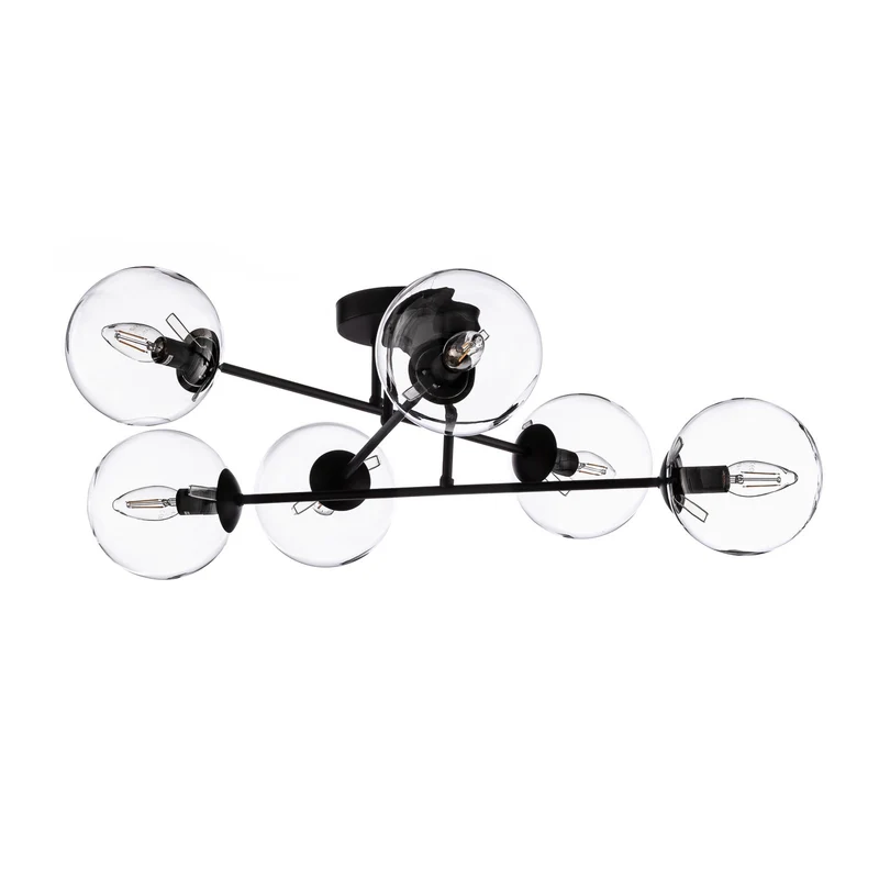 B-Ware Scandinavian Choice Deckenleuchte Glassy Deckenlampen 6-flg. gerade Glas klar