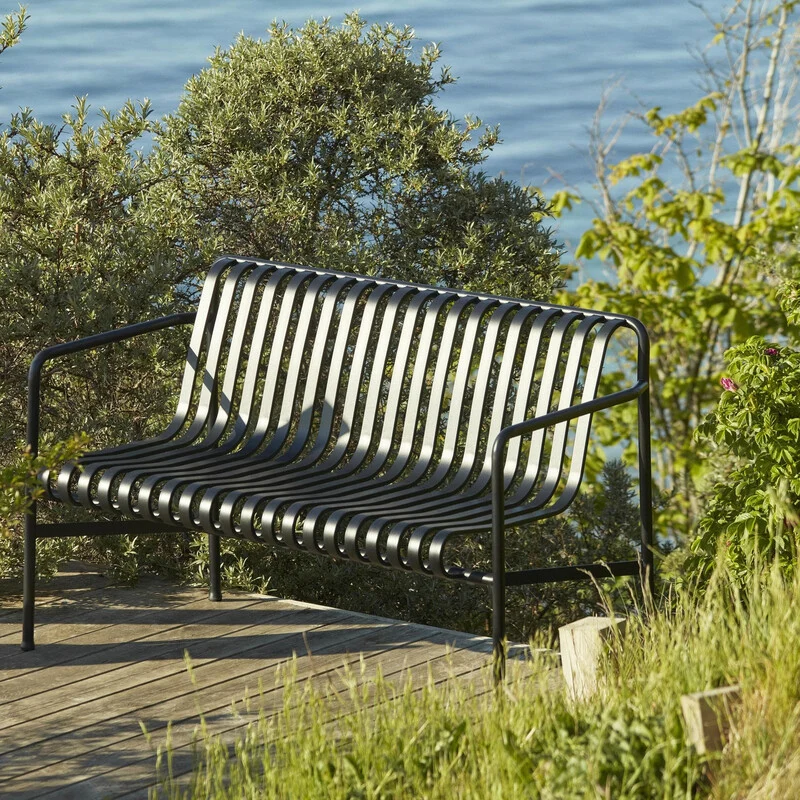 B-Ware Hay Dining Bench Palissade Bank Gartenbank Sitzbank Outdoorbank SIEHE TEXT