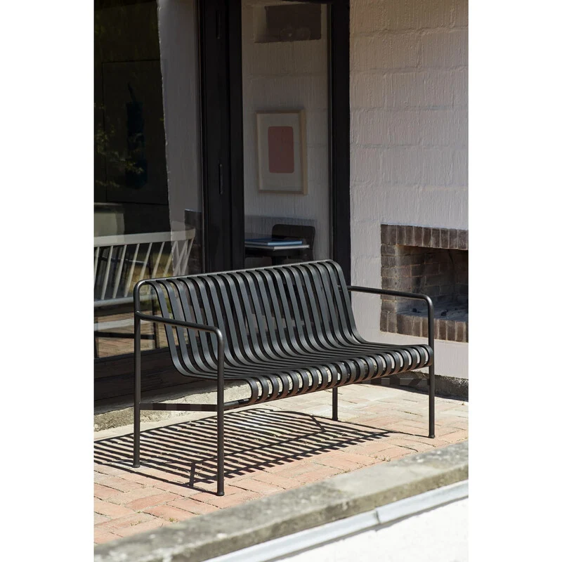 B-Ware Hay Dining Bench Palissade Bank Gartenbank Sitzbank Outdoorbank SIEHE TEXT