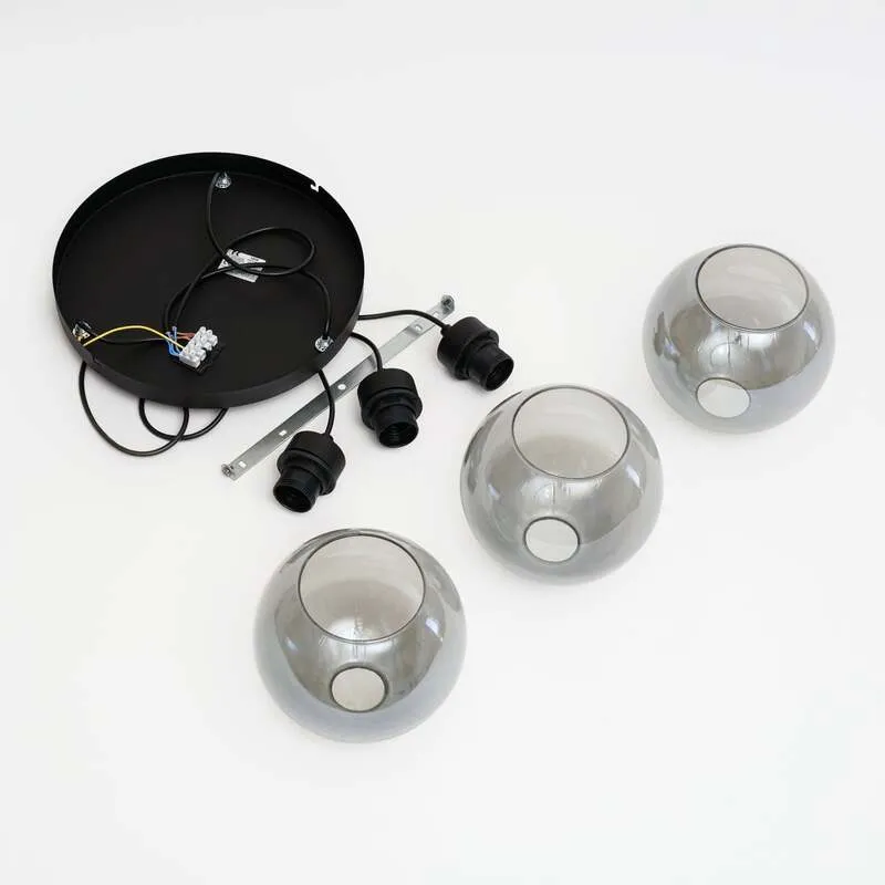 B-Ware Euluna Hängeleuchte Cubus Deckenlampe dreiflammig E27 graphit SIEHE TEXT/FOTO