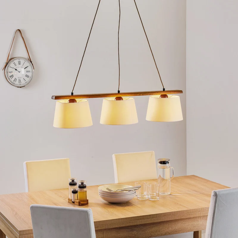 B-Ware Euluna Hängeleuchte Sweden Hängelampe Deckenlampe E27 dreiflammig eiche rustikal