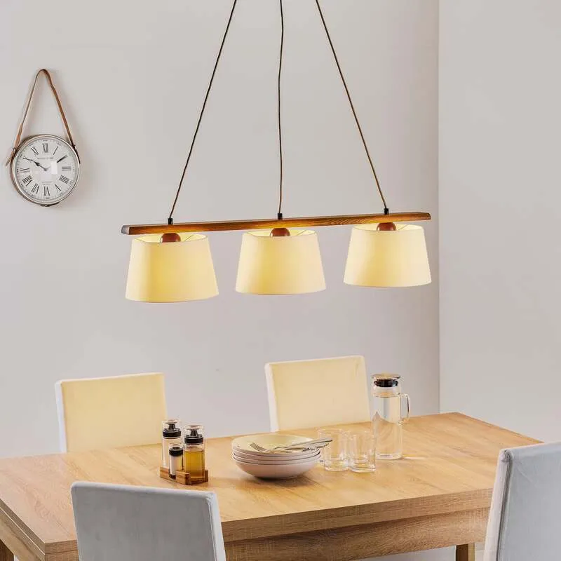 B-Ware Euluna Hängeleuchte Sweden Hängelampe Deckenlampe E27 dreiflammig eiche rustikal