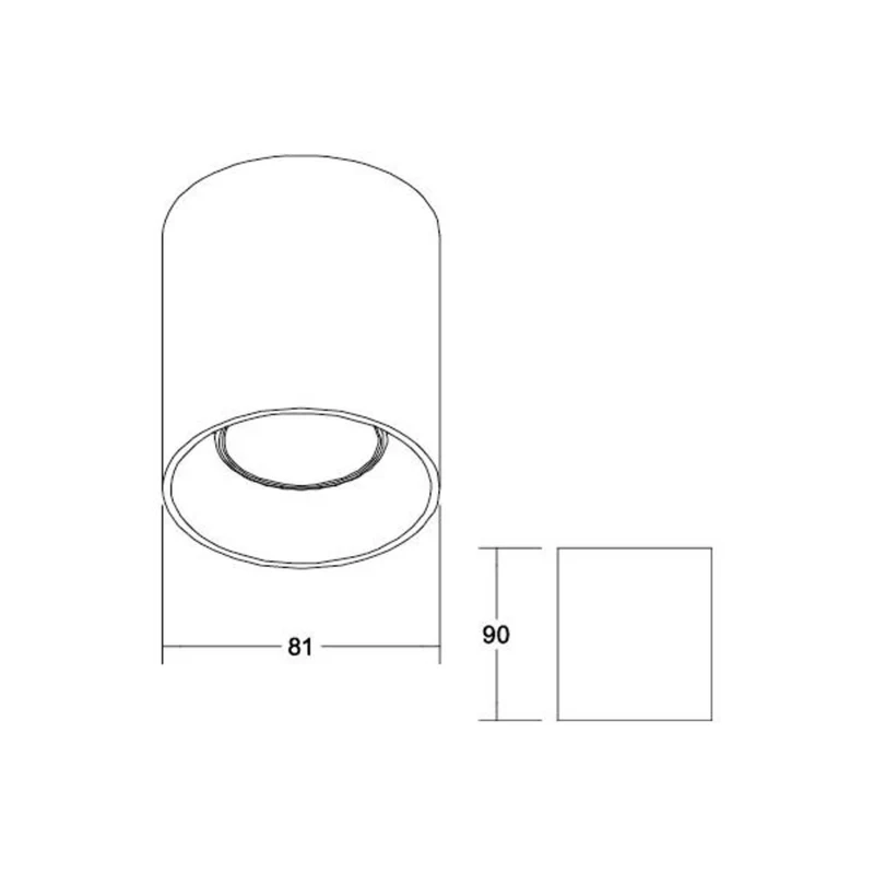 B-Ware Brumberg Deckenleuchte Aufbauleuchte Lampe Strukturweiß Aluminium GU10 Modul