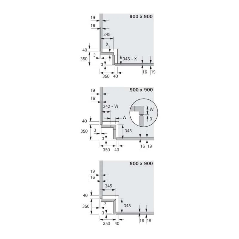 B-Ware Hettich Eckschrankdrehbeschlag Falttürbeschlag Revo 90° 800mm SIEHE TEXT/FOTO