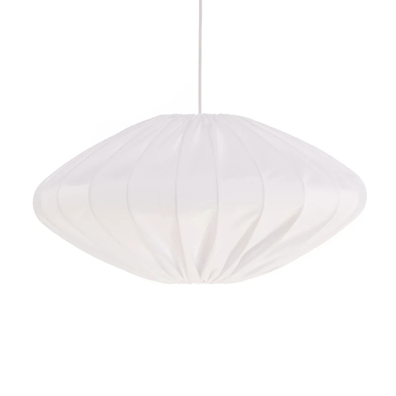 B-Ware Envostar Orlanda Hängelampe Baumwolle weiß Ellipse Deckenlampe Lampe Leuchte830