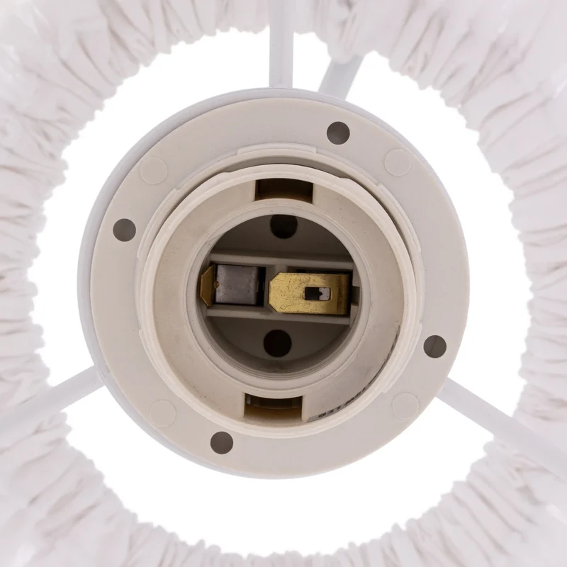 B-Ware Envostar Orlanda Hängelampe Baumwolle weiß Ellipse Deckenlampe Lampe Leuchte830