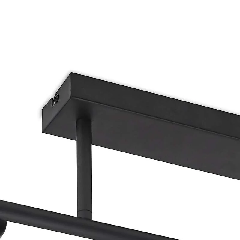 B-Ware Lindby Deckenlampe Deckenleuchte Biscala schwarz Glas Kugel Wohnzimmer Flur