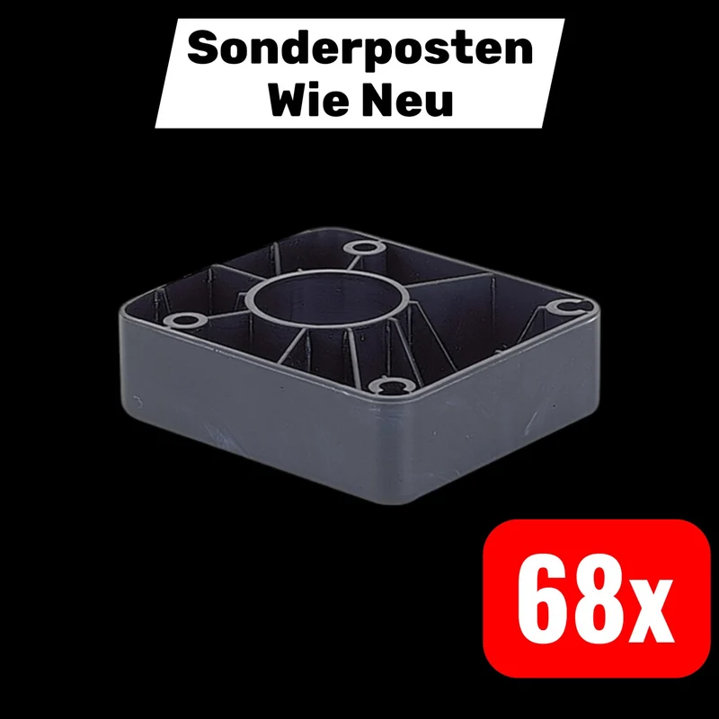 B-Ware Hettich Gleiter Universal Möbelgleiter Bodenschutz Kunststoff schwarz 68 STÜCK