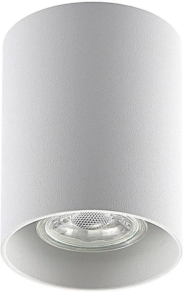 B-Ware ELC Efey Deckenlampe Leuchte GU10 Deckenleuchte rund weiß Aluminium 2 STÜCK