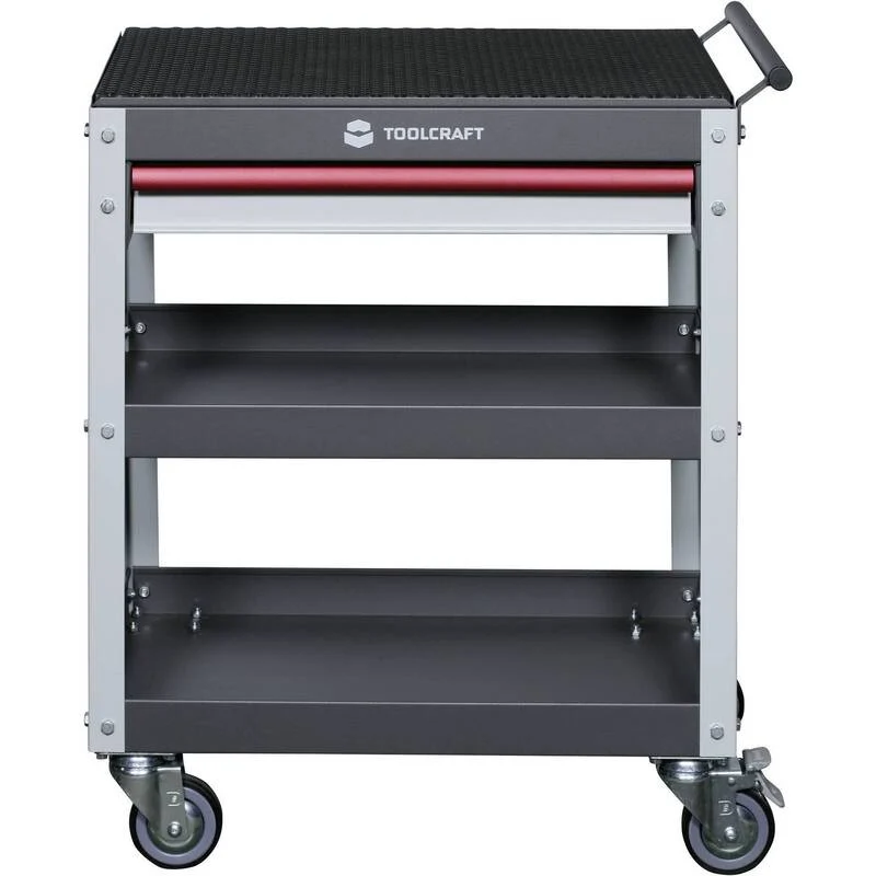 B-Ware Toolcraft Servicewagen Werkstattwagen Wagen Werkstatt Grau Rot 1 Schublade