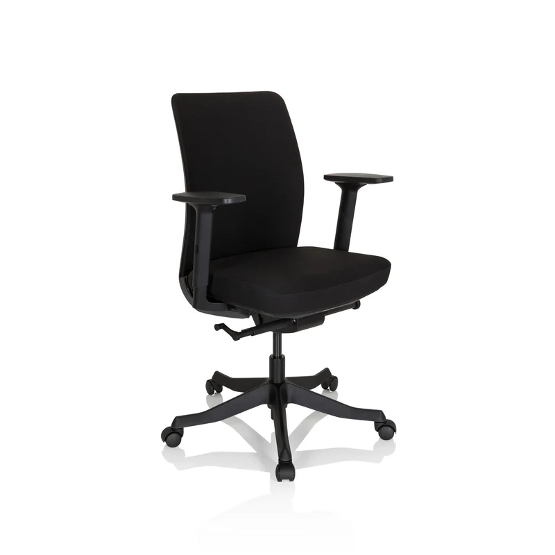 B-Ware hjh OFFICE Bürostuhl Drehstuhl Stuhl Senator Stoff schwarz höhenverstellbar488