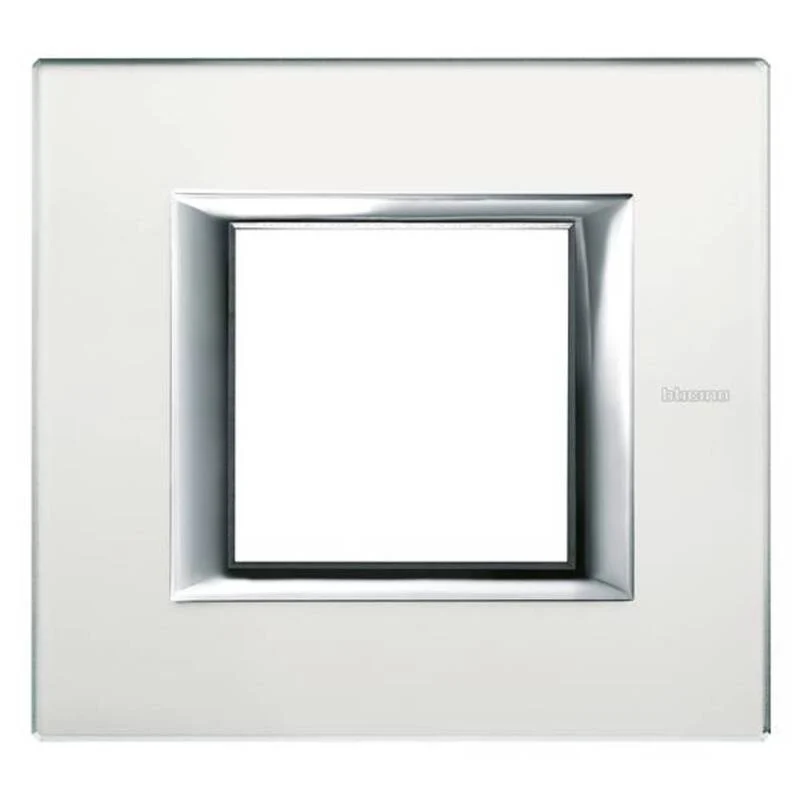 B-Ware Legrand Rahmen Abdeckung Axolute Grau Weiß HA4802VSA 1 Stück