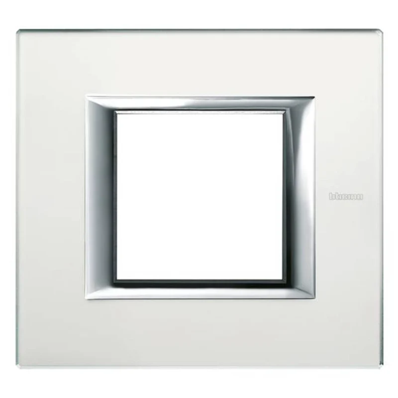 B-Ware Legrand Rahmen Abdeckung Axolute Grau Weiß HA4802VSA 1 Stück