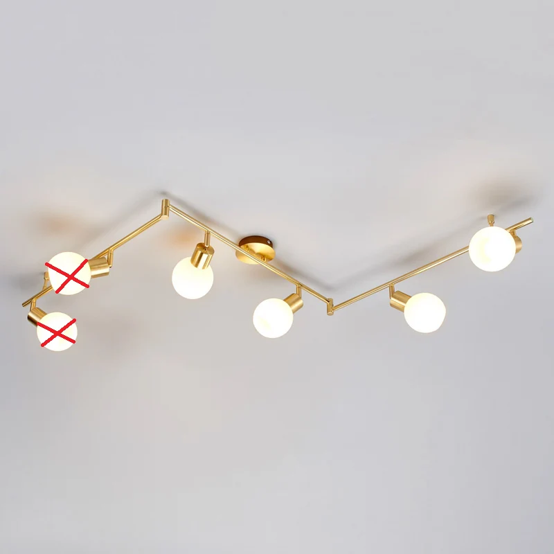B-Ware Lindby Deckenleuchte Deckenlampe Elaina messing Glas E14 Opalglas 6 flammig578