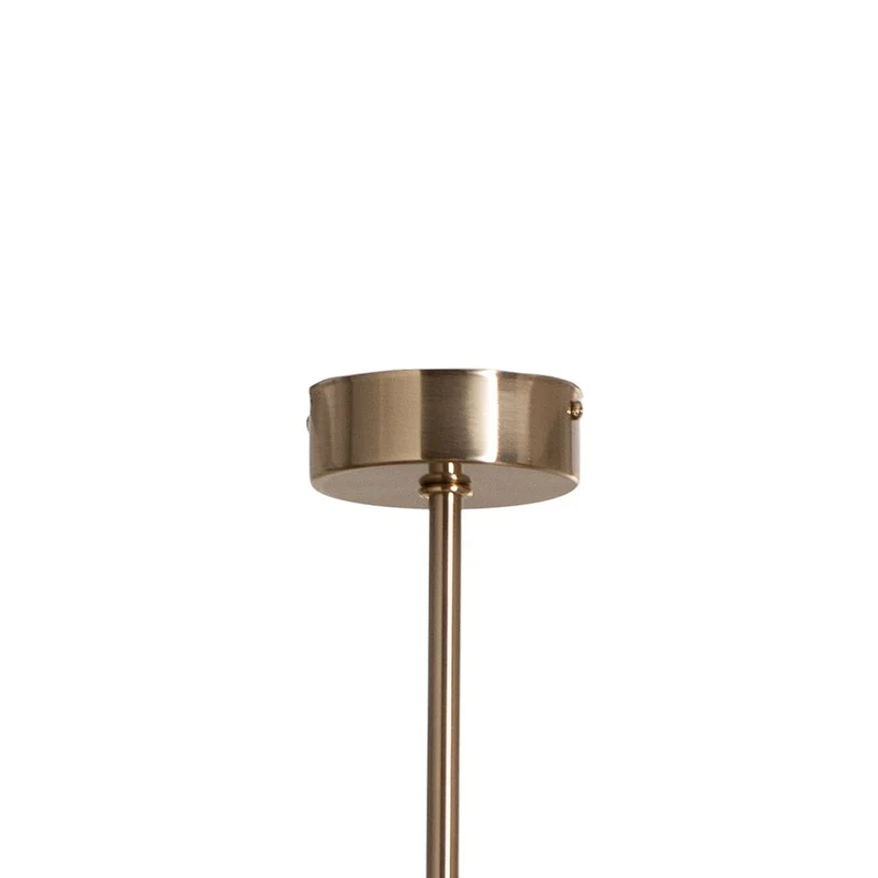 B-Ware Portemo Hängeleuchte Deckenlampe Lampe messing Länge 104 cm 6-flammig Glas