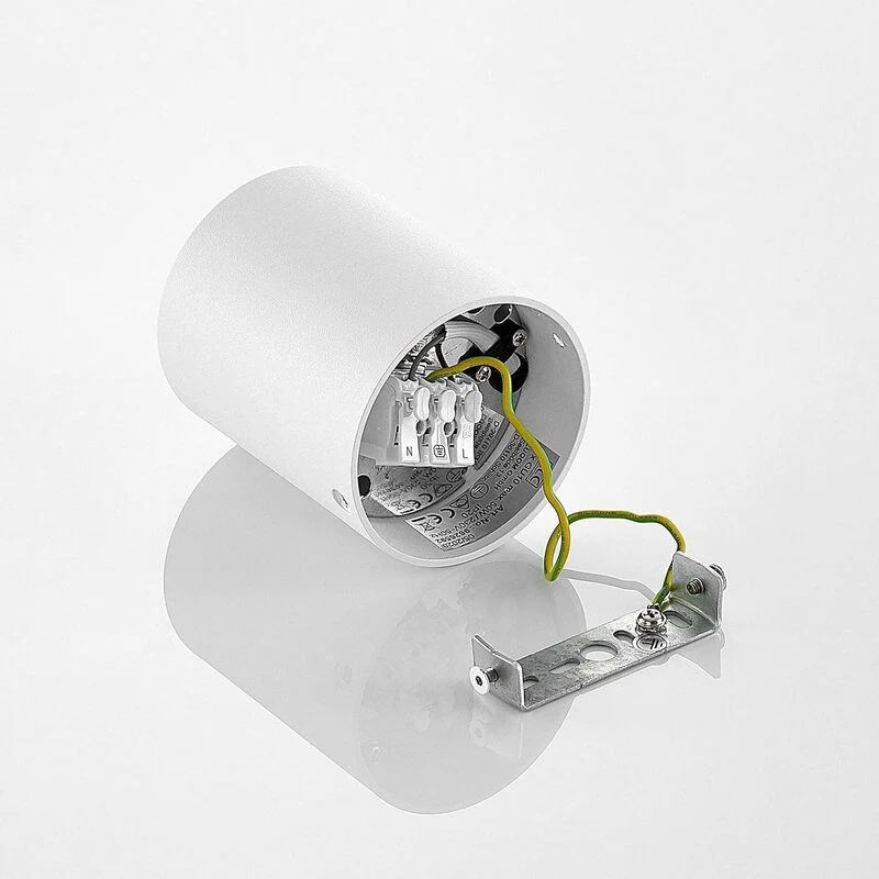 B-Ware ELC Efey Deckenlampe Leuchte GU10 Deckenleuchte rund weiß Aluminium I15 STÜCK
