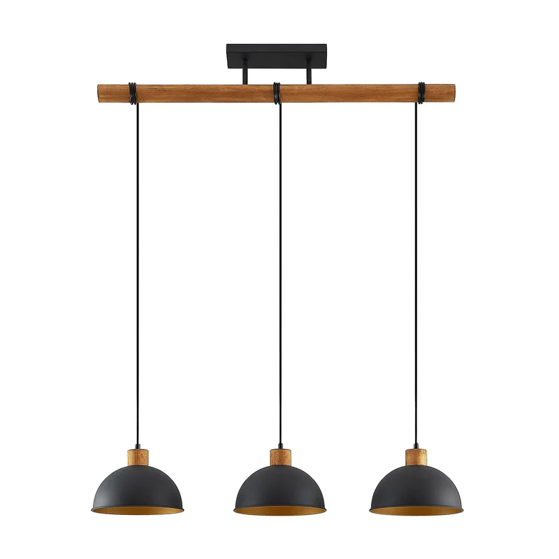 B-Ware Lindby Flurin Hängeleuchte Pendelleuchte Esstischlampe 3-flg schwarz Metall