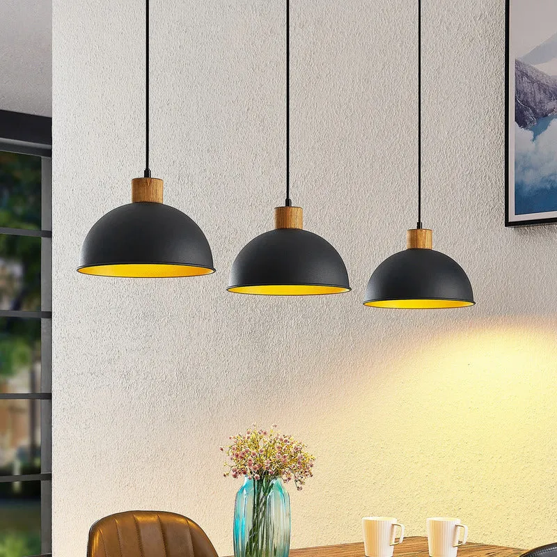 B-Ware Lindby Flurin Hängeleuchte Pendelleuchte Esstischlampe 3-flg schwarz Metall