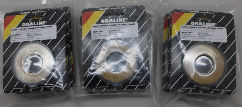 B-Ware Oracover Zierstreifen Streifen Oraline Folie 26-232-004 15mx4mm Scale 15 STÜCK