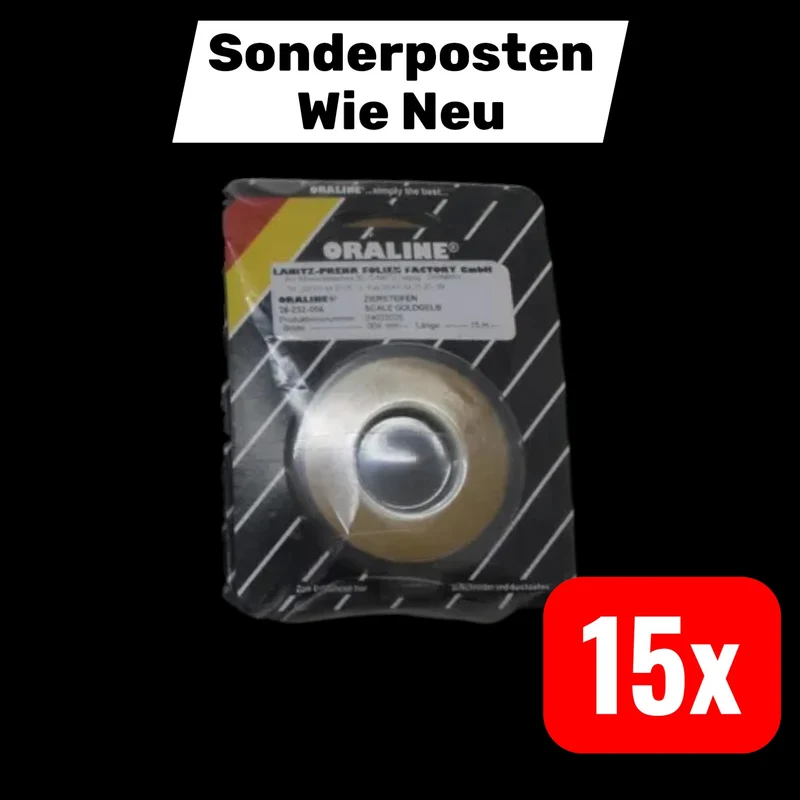 B-Ware Oracover Zierstreifen Streifen Oraline Folie 26-232-004 15mx4mm Scale 15 STÜCK