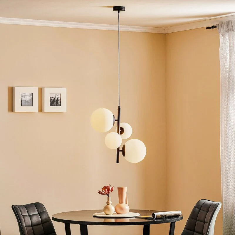 B-Ware Euluna Hängeleuchte Dione vierflammig schwarz Deckenlampe E27 SIEHE TEXT/FOTO106