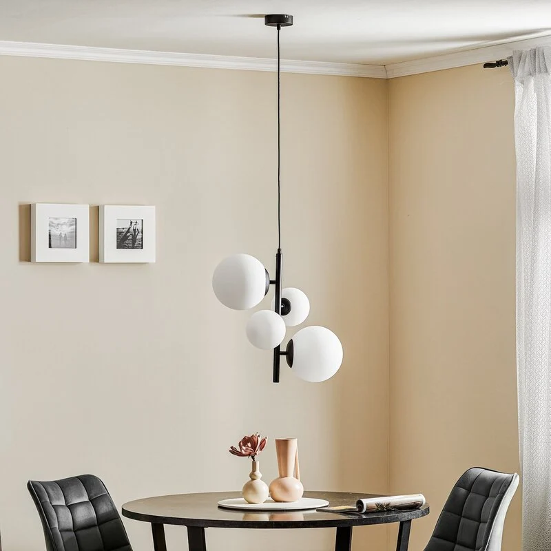 B-Ware Euluna Hängeleuchte Dione vierflammig schwarz Deckenlampe E27 SIEHE TEXT/FOTO106