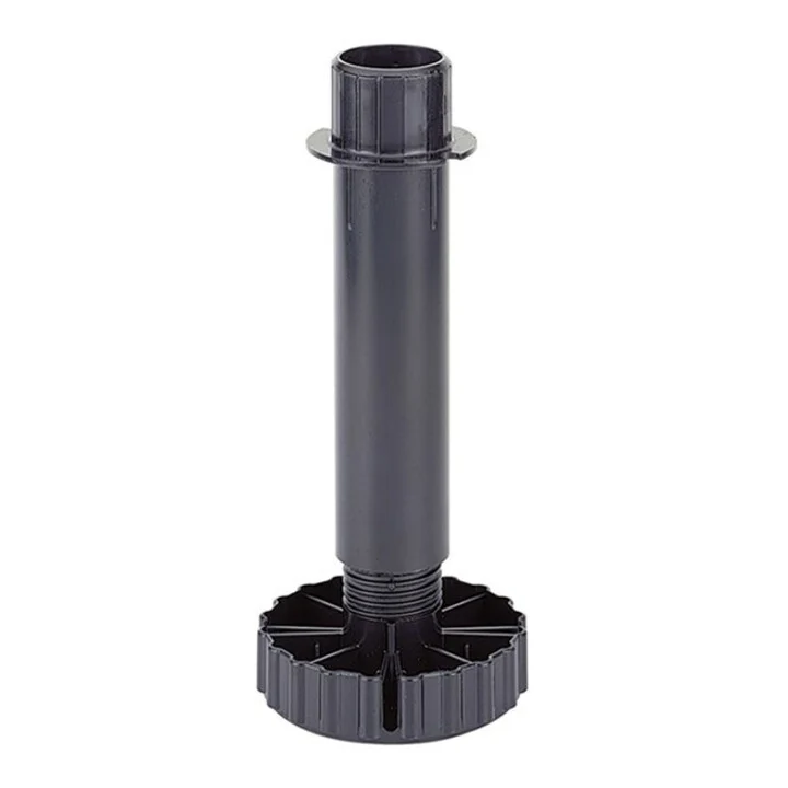 B-Ware Hettich Möbel-Sockelverstellfuß Sockelfuß Korrekt 150mm 80mm Kunststoff schwarz
