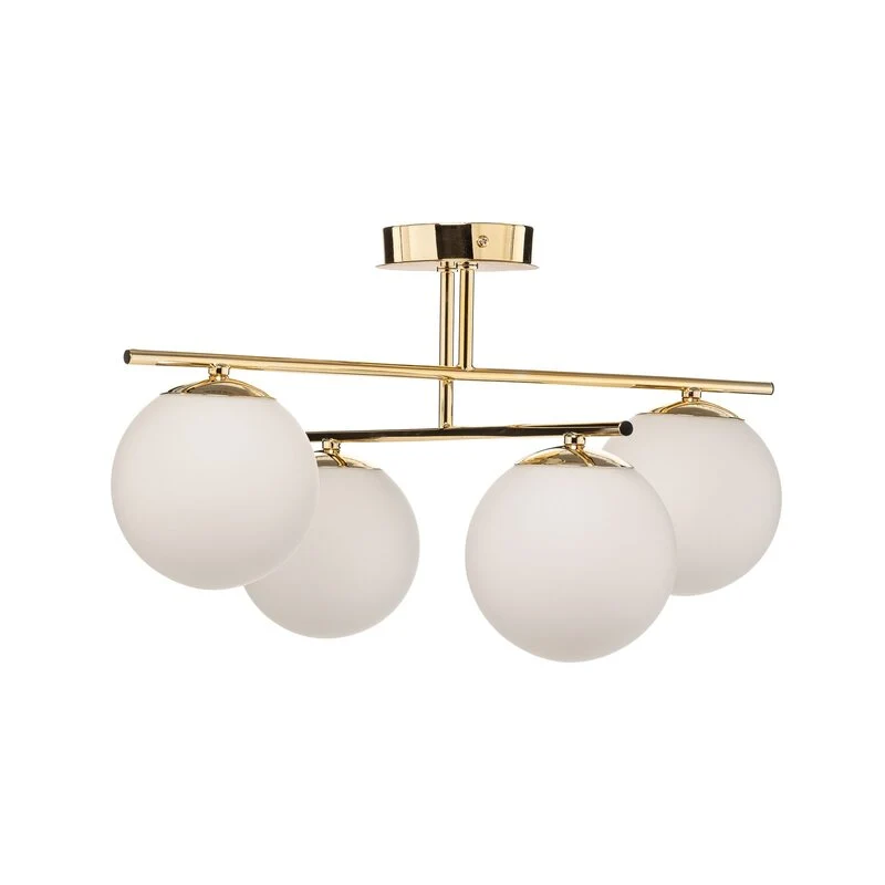 B-Ware Domiluce Aurora Deckenleuchte Lampe gold Glas E14 4-flammig SIEHE TEXT/FOTO