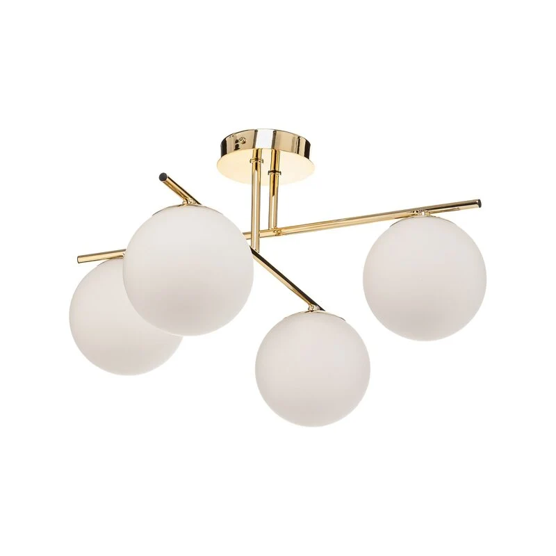 B-Ware Domiluce Aurora Deckenleuchte Lampe gold Glas E14 4-flammig SIEHE TEXT/FOTO