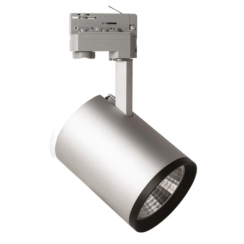 B-Ware Megaman LED-Spot Marco 3-Phasen-Leuchte Strahler silber 4000K Schienensystem