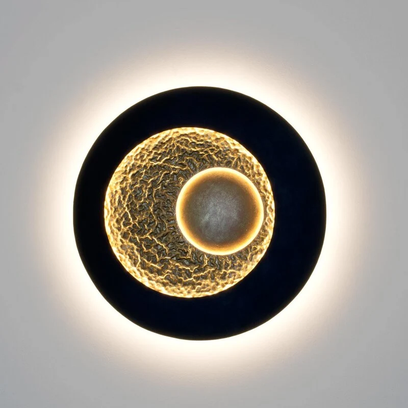 B-Ware Holländer Wandleuchte Wandlampe LED Urano braun gold Eisen 60 cm