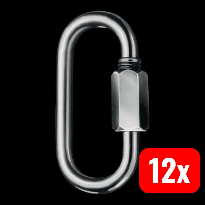 B-Ware Kleinsorge Kettenschnellverschluss Quicklink Größe 4 Innenhöhe 33mm 12x100 Stück