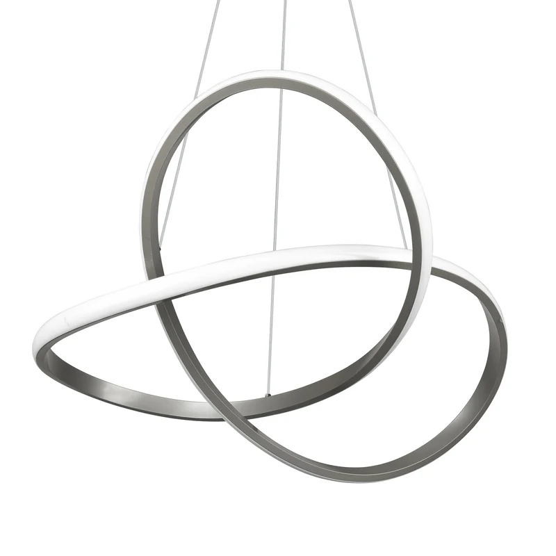 B-Ware Reality Leuchten LED Hängelampe Pendelleuchte Lampe nickel matt Eisen 60 cm