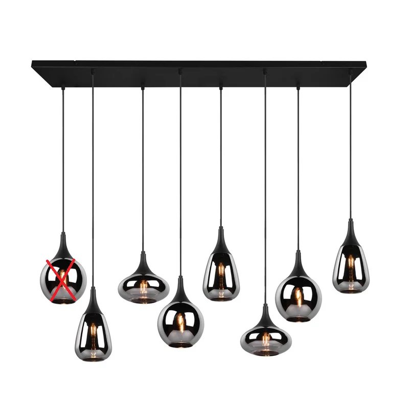 B-Ware Trio Lighting Hängeleuchte Lumina Pendelleuchte Deckenlampe 8flg SIEHE TEXT/FOTO