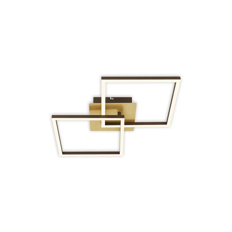 LED Deckenleuchte Deckenlampe Frame gold dimmbar Memoryfunktion Raum Beleucht654