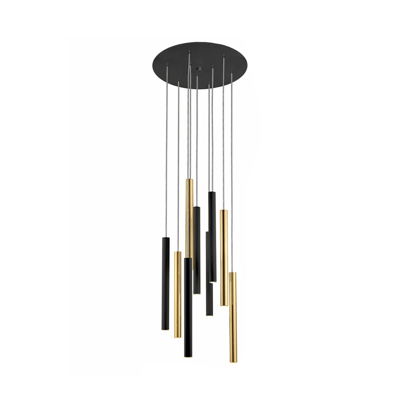 B-Ware Schuller Hängelampe Pendelleuchte LED steuerbar Fernbedienung gold schwarz Me283