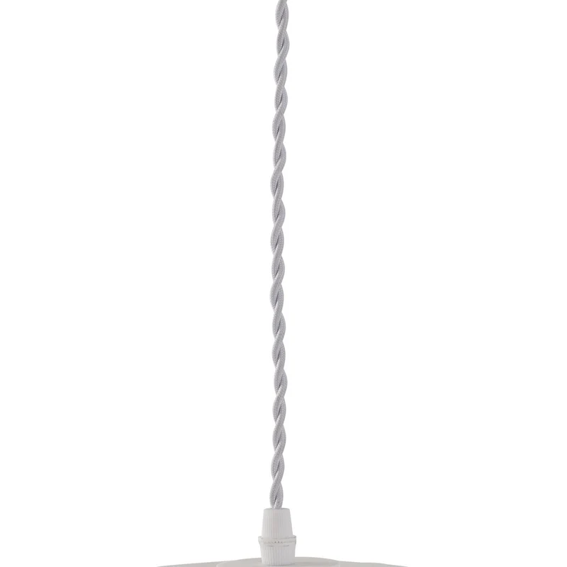 B-Ware Lindby Pendelleuchte Lampe Nuvia weiß 3D Druck 30 cm