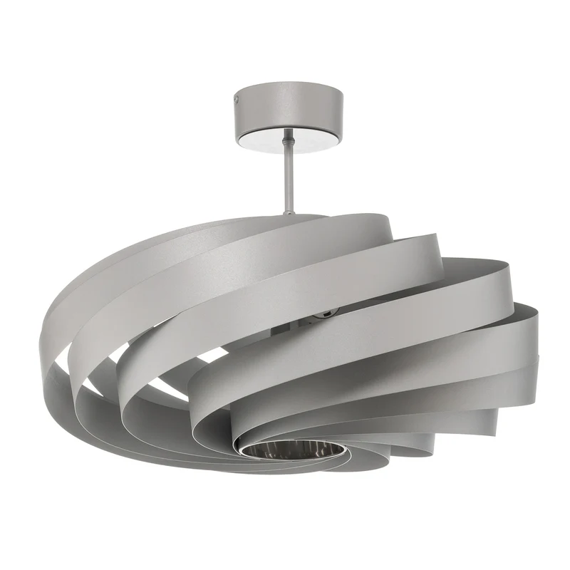B-Ware Euluna Deckenleuchte Vento aluminiumfarben Ø 60 cm Metall Deckenlampe Lampe Spot