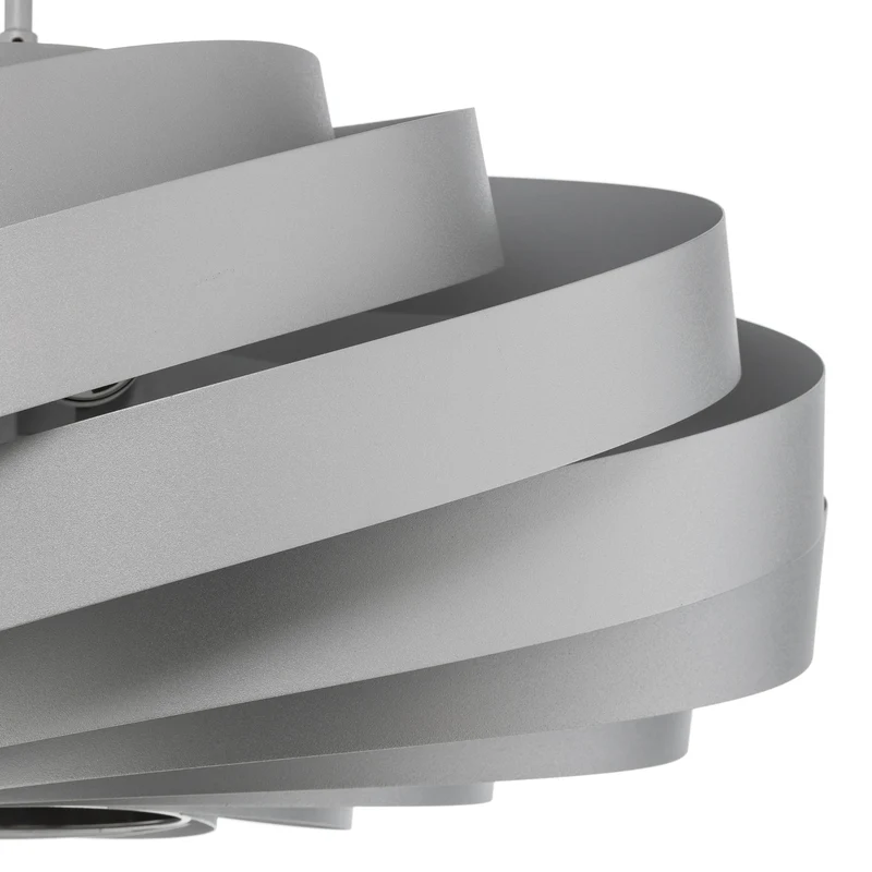 B-Ware Euluna Deckenleuchte Vento aluminiumfarben Ø 60 cm Metall Deckenlampe Lampe Spot