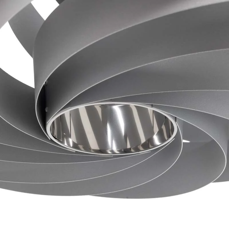B-Ware Euluna Deckenleuchte Vento aluminiumfarben Ø 60 cm Metall Deckenlampe Lampe Spot