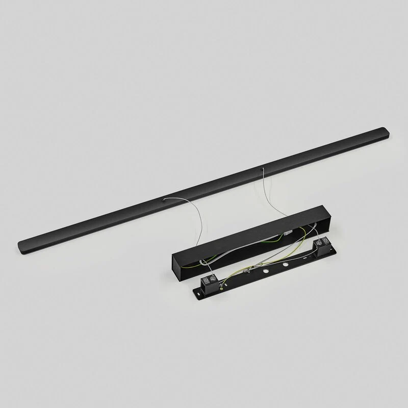 B-Ware Quitani Pendelleuchte Hängelampe Margita LED schwarz matt dimmbar Aluminium 118