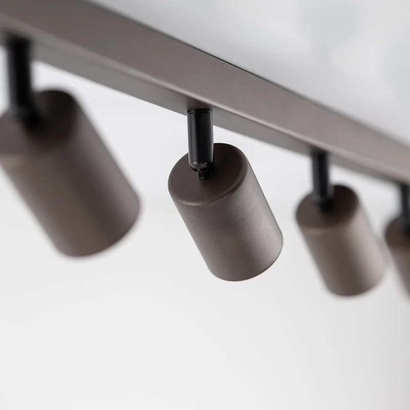 B-Ware Top Deckenspot Lampe GU10 braun achtflammig linear justierbar Leuchte Spot