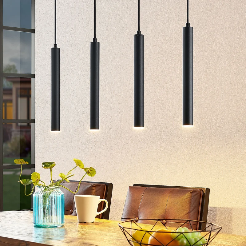 B-Ware Arcchio LED Hängeleuchte Pendelleuchte Kammeron schwarz Metall 80 cm Leuchte