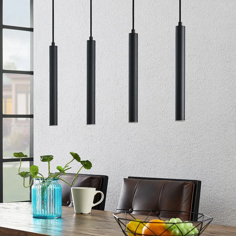 B-Ware Arcchio LED Hängeleuchte Pendelleuchte Kammeron schwarz Metall 80 cm Leuchte