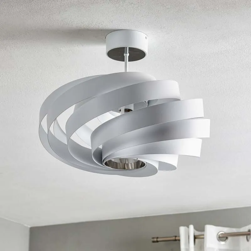 B-Ware Euluna Deckenleuchte Vento weiß Metall Ø 50 cm Deckenlampe Lampe Leuchte Spot