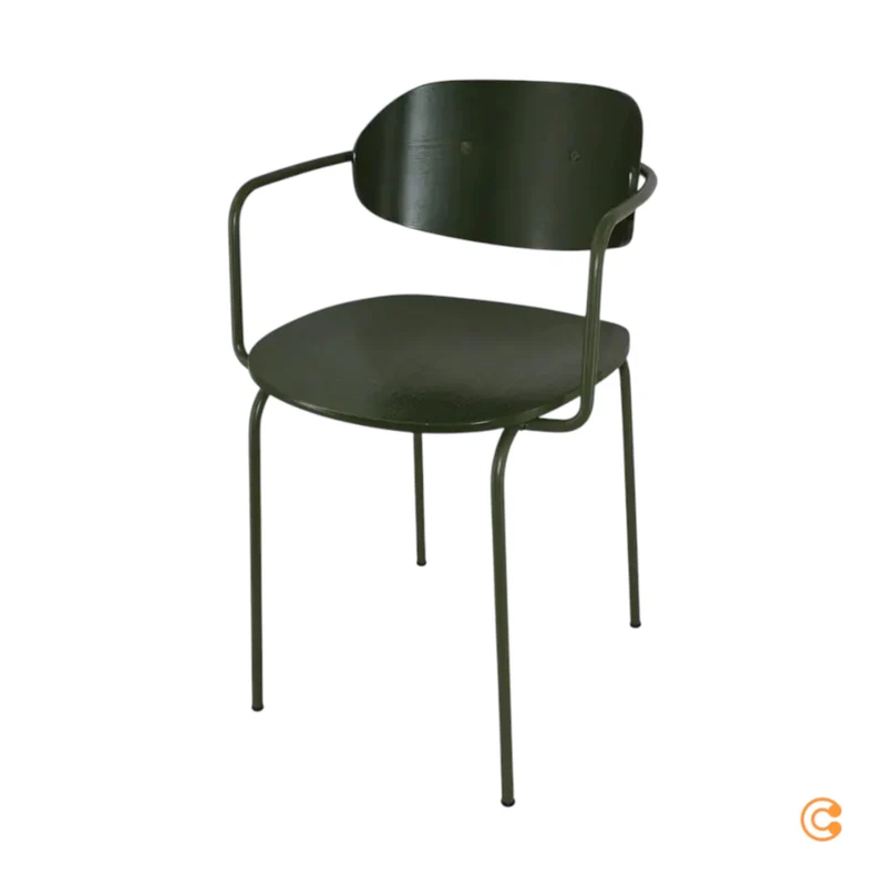B-Ware Hübsch Interior Arch Stuhl Esszimmerstuhl Küchenstuhl grün SIEHE TEXT/FOTO