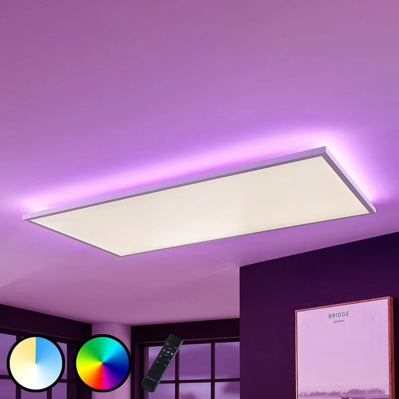 B-Ware Arcchio LED Panel Deckenleuchte Flächenleuchte Fernbedienung weiß CCT RGB dim13